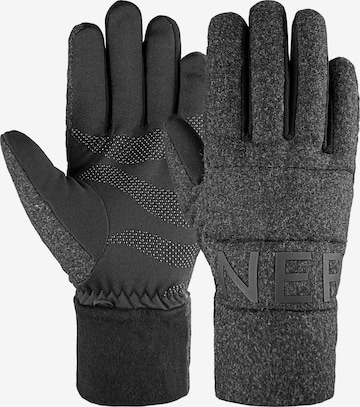 BOGNER Full Finger Gloves 'Walker' in Grey: front