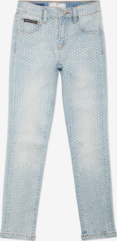 Coupe slim Jean Philipp Plein en bleu : devant