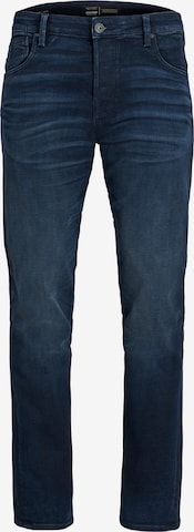 Regular Jeans 'Mike Ron' de la JACK & JONES pe albastru: față