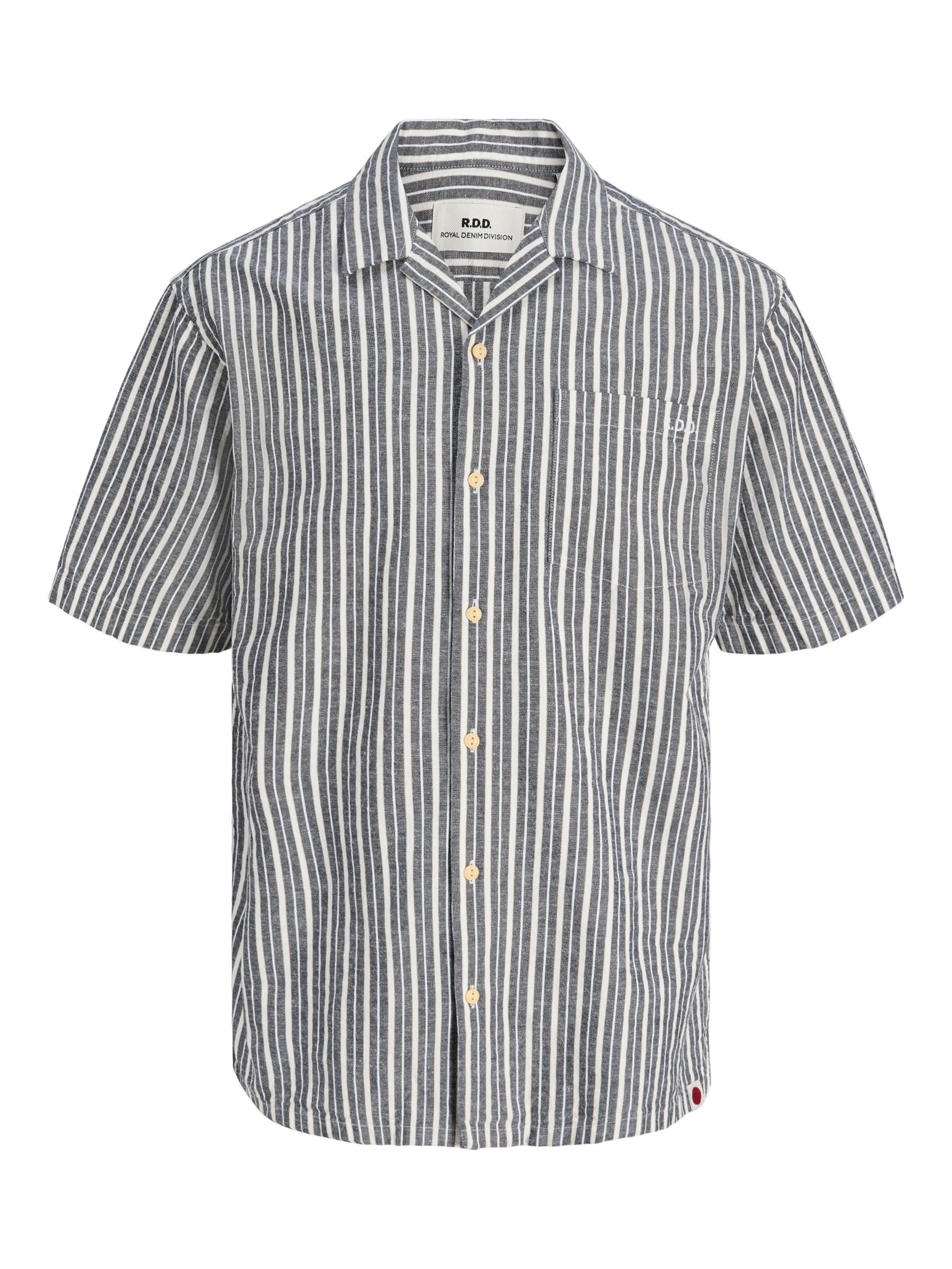 R.D.D. ROYAL DENIM DIVISION - Ajuste confortable Camisa 'Popelin' en gris: frente