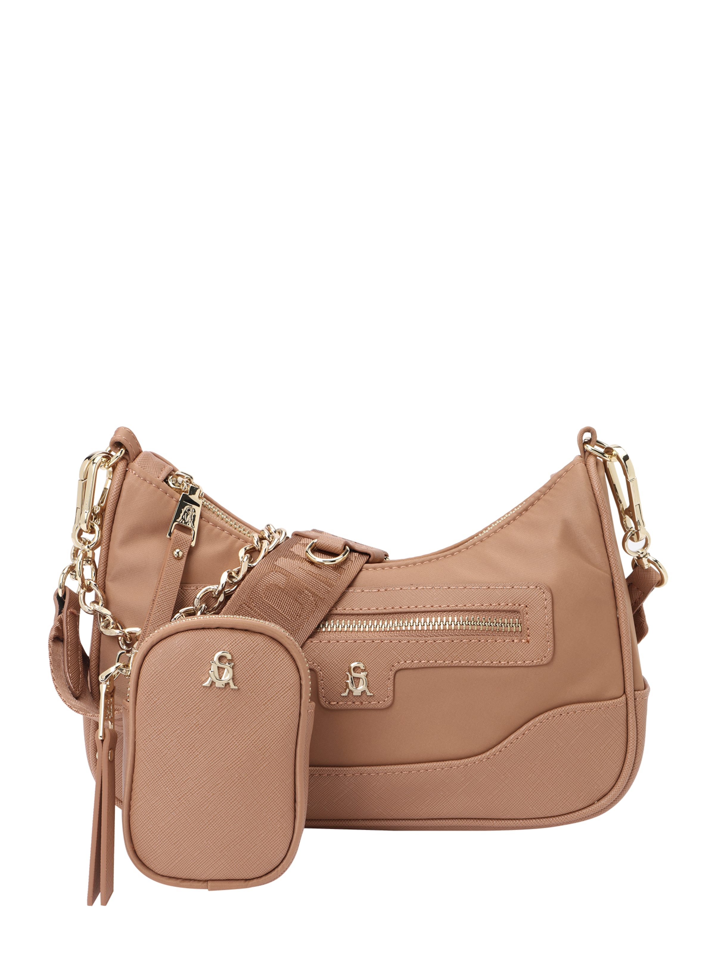 STEVE MADDEN Taška cez rameno 'Bgreed' - Béžová: predná strana