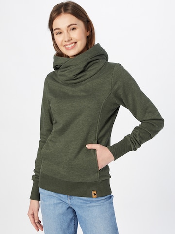 Fli Papigu Sweatshirt 'Schönste Frau in Stadt' in Green: front