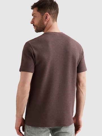 PME Legend Paita 'T-shirt with two-tone stripe pattern and texture' värissä lila