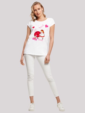 F4NT4STIC Shirt 'Alice im Wunderland Tick Tock' in Weiß
