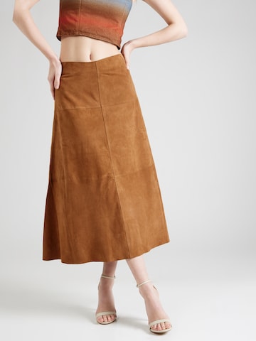 Studio AR Skirt 'ONAVA' in Beige: front