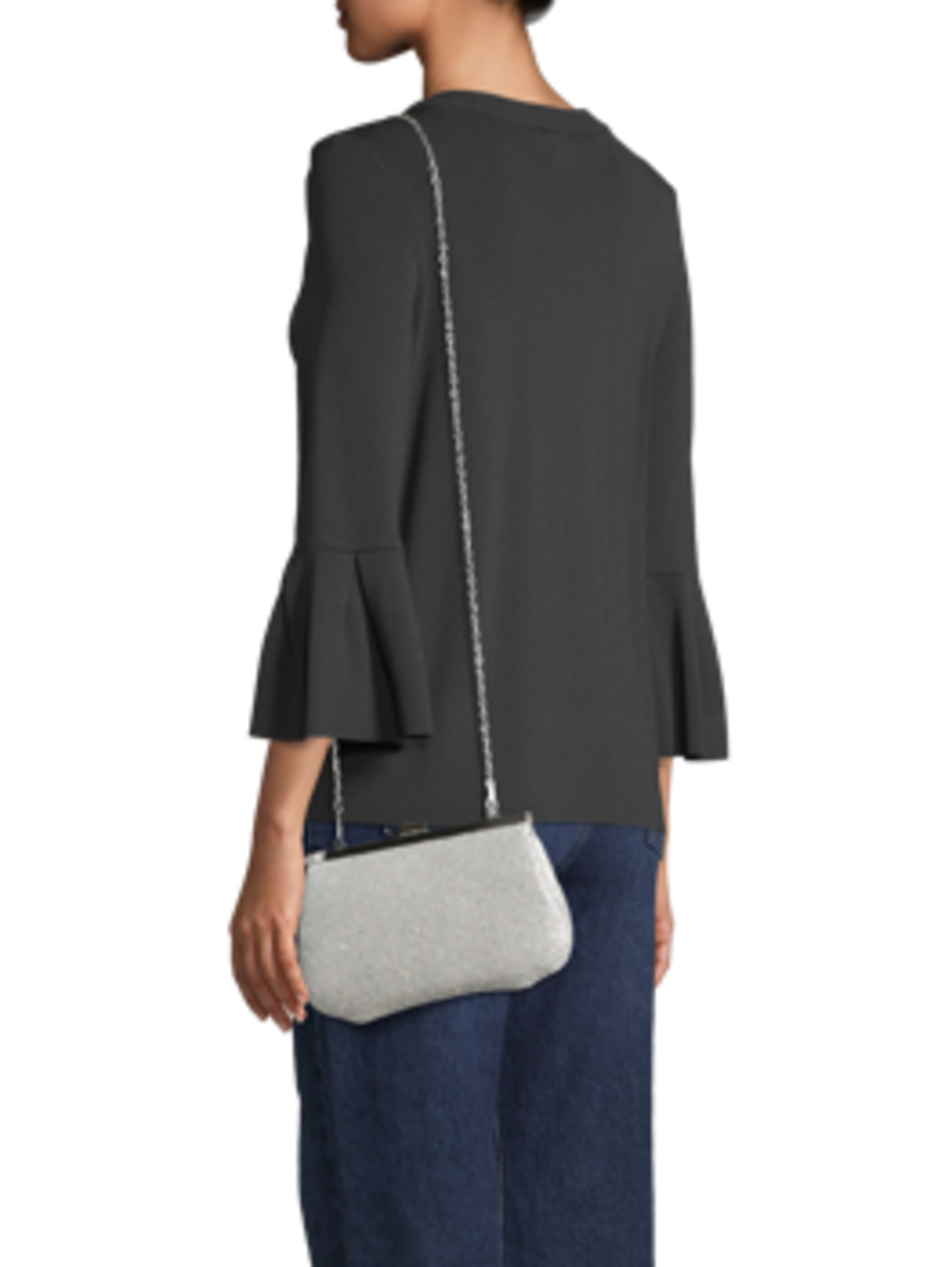 Pochette mascara en argent : devant