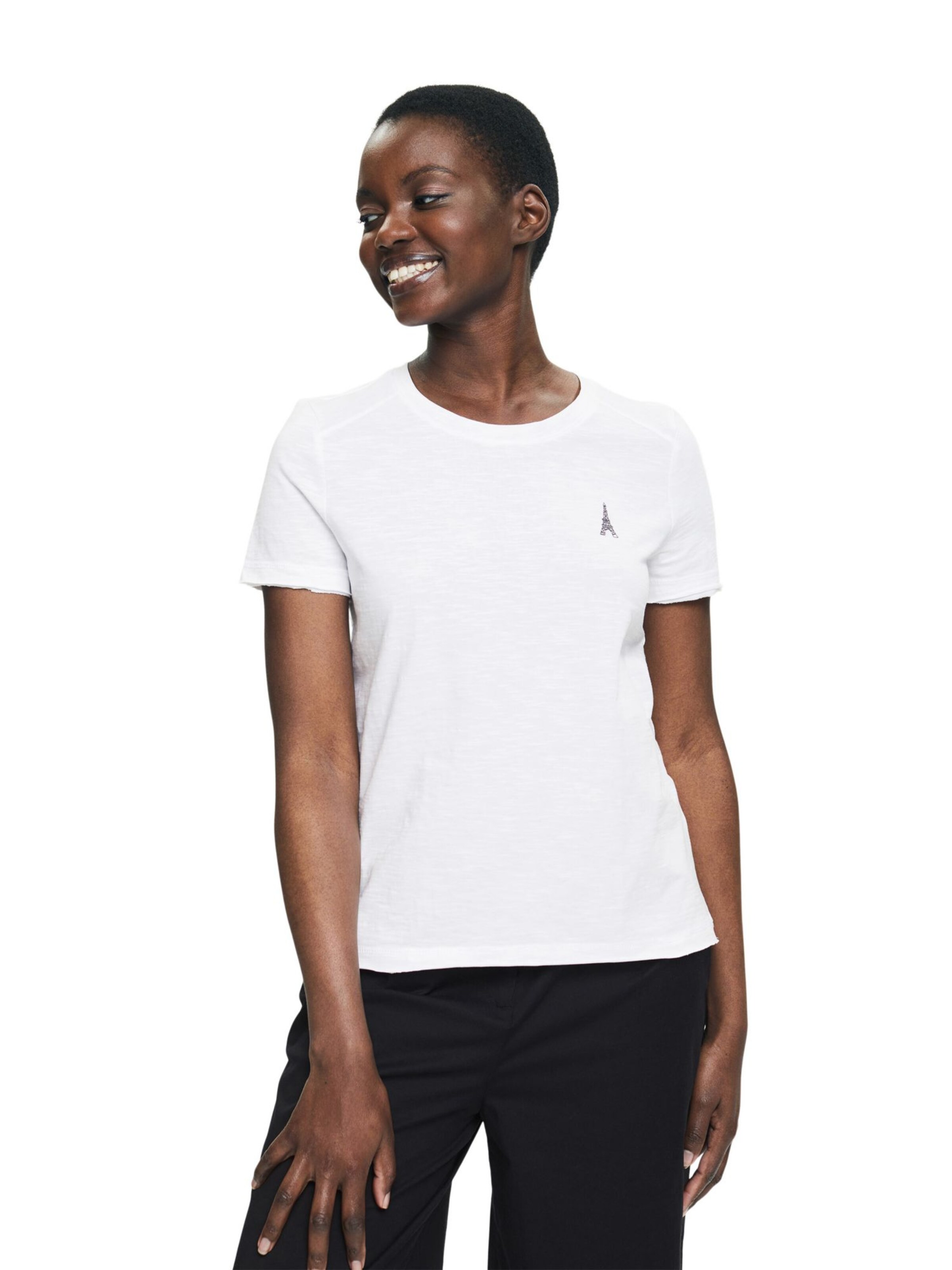 Frauen Shirts & Tops ESPRIT T-Shirt in Weiß - RA14495