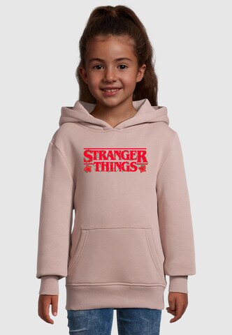 ABSOLUTE CULT Sweatshirt 'Stranger Things - Christmas ' in Pink: Vorderseite
