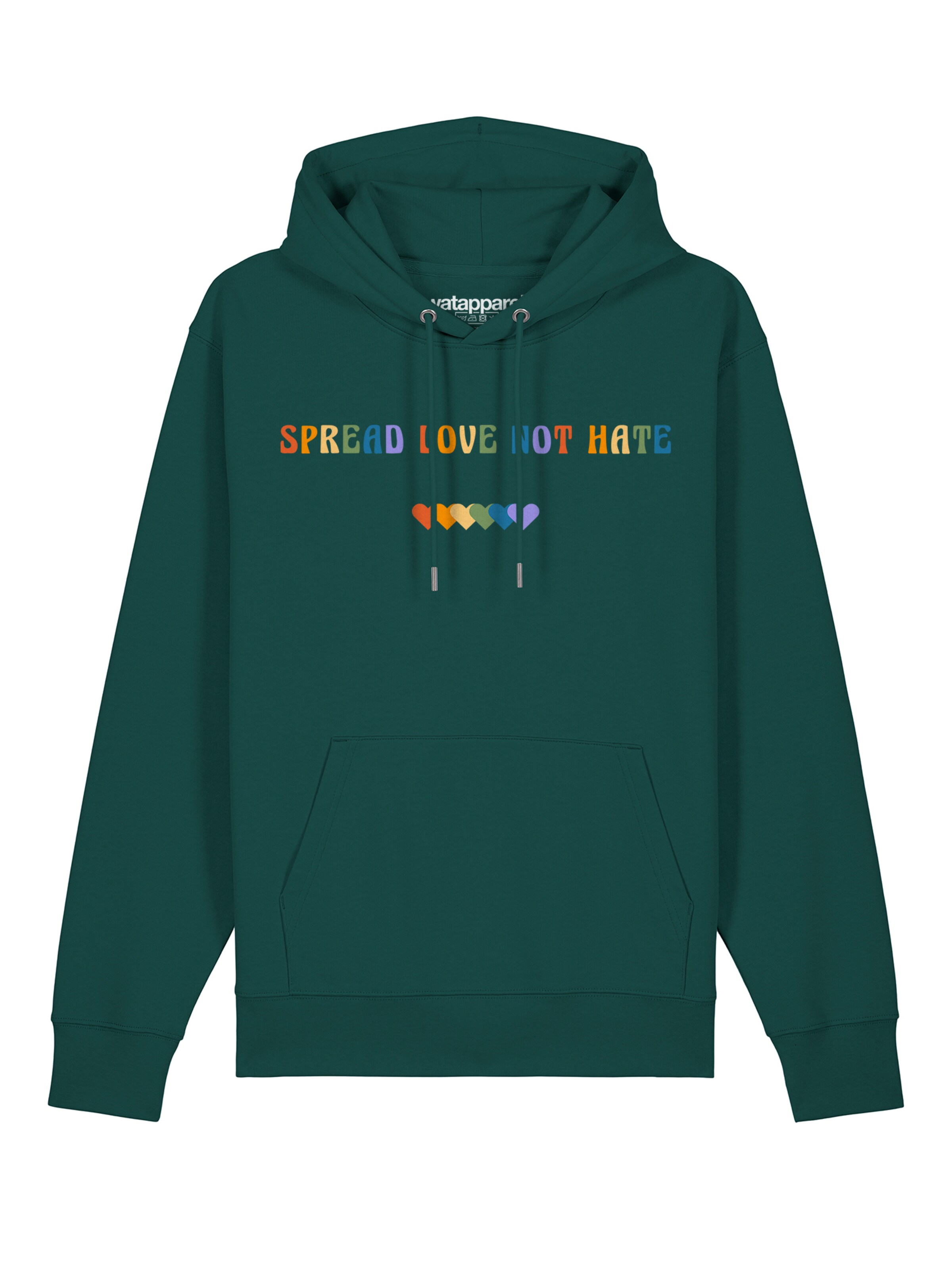 Sweat-shirt Watapparel en vert : devant