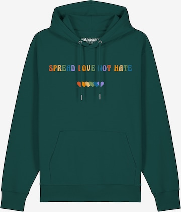 Sweat-shirt Watapparel en vert : devant