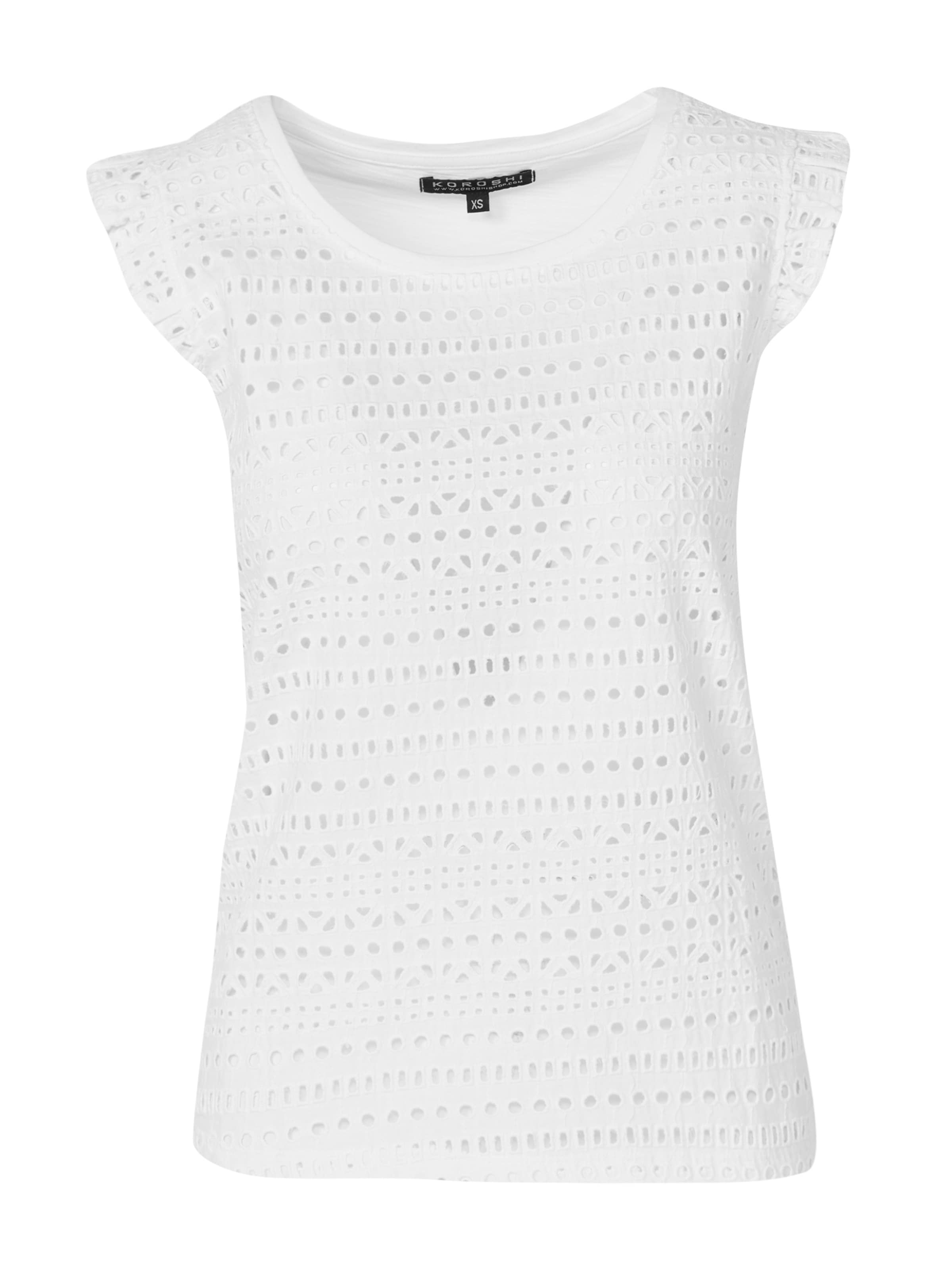 KOROSHI Tričko - Biela: predná strana