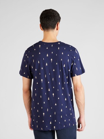 DEDICATED. Shirt 'Stockholm Ditsy Trees' in Blue