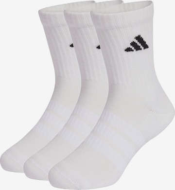 ADIDAS PERFORMANCE Athletic Socks in White: front