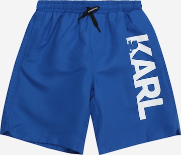 Karl Lagerfeld Plavecké šortky - Modrá: predná strana