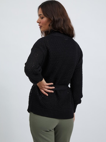 VILA Knit Cardigan 'Liomy' in Black