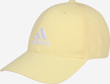 Cappello da baseball sportivo di ADIDAS PERFORMANCE in giallo: frontale