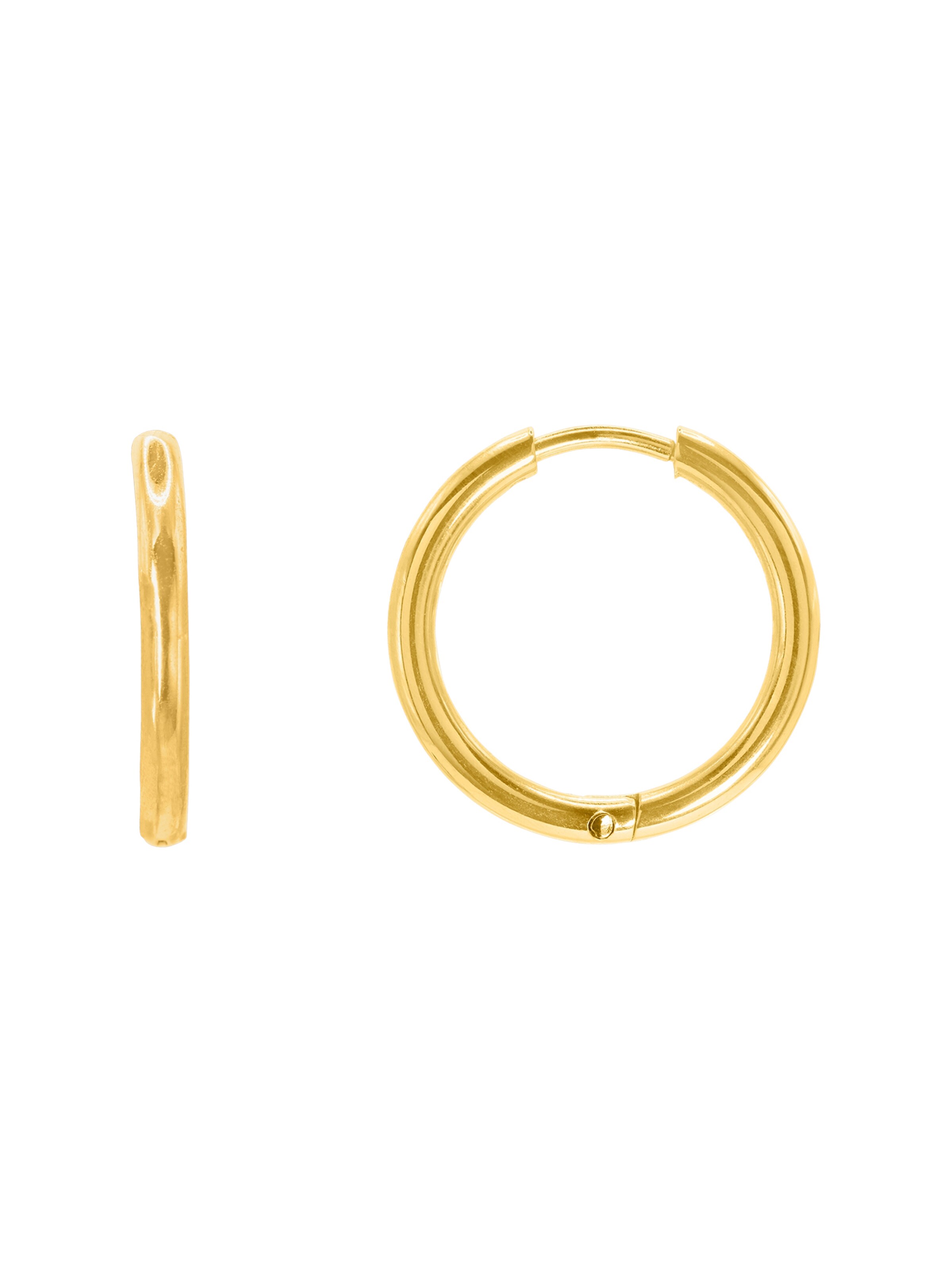 Boucles d'oreilles 'Laeca' Heideman en or : devant