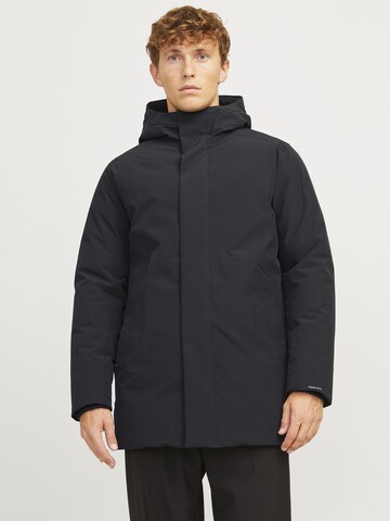 JACK & JONES Зимна парка 'JJEKeen' в черно: отпред