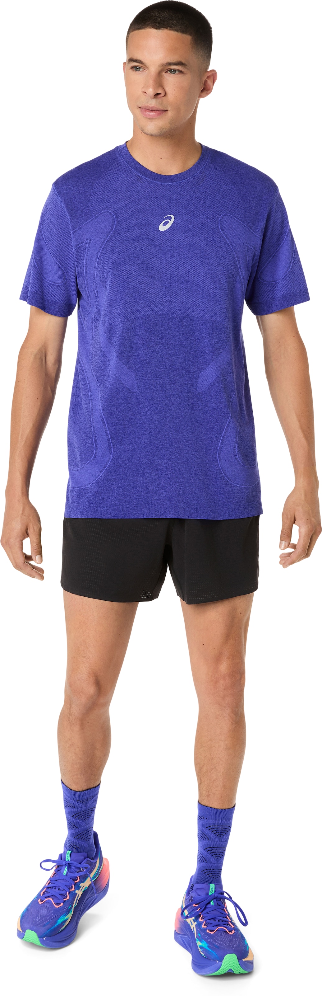 ASICS Performance Shirt 'Road' in Purple