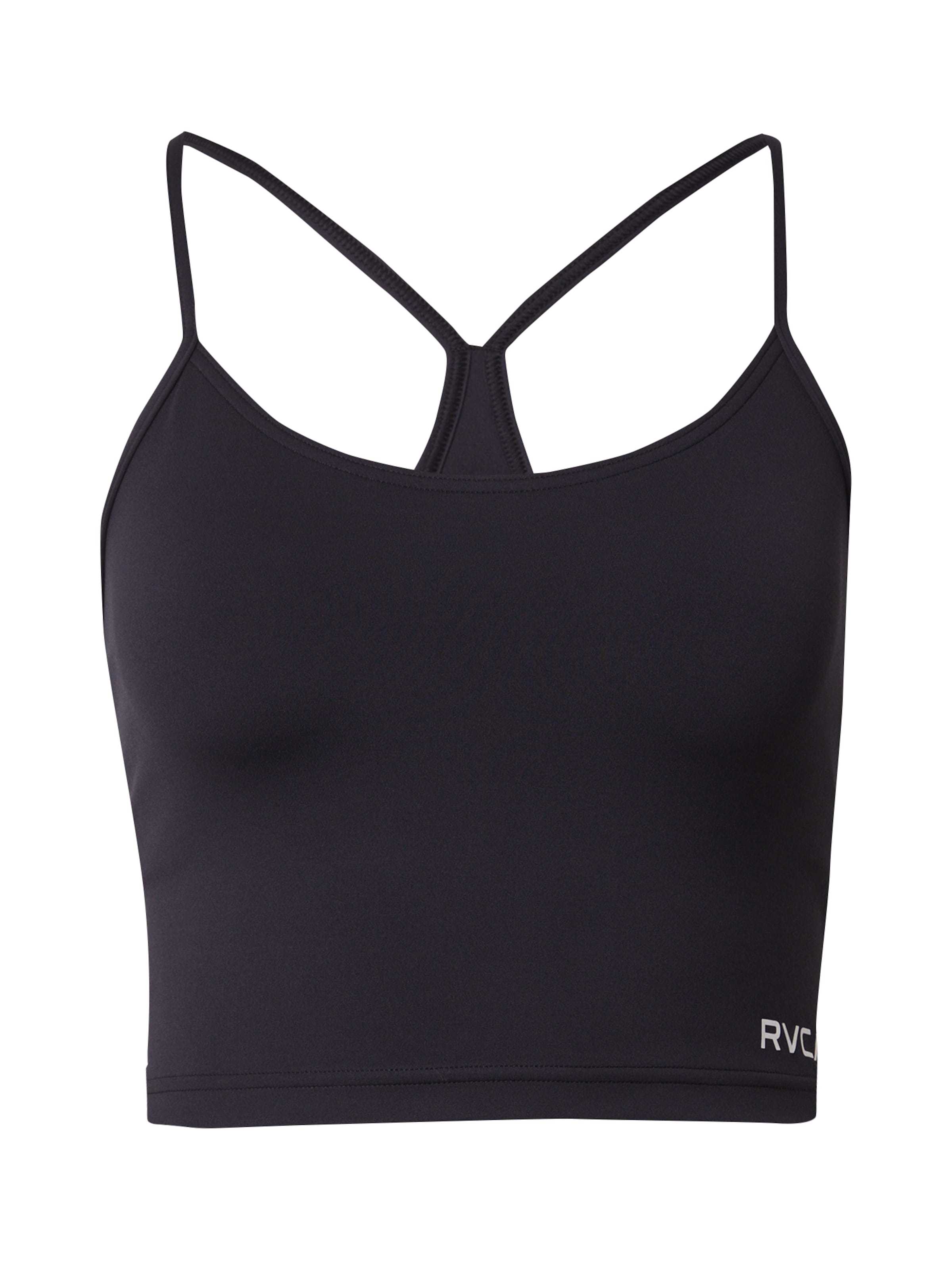 RVCA Топ 'ESSENTIAL' в черно: отпред