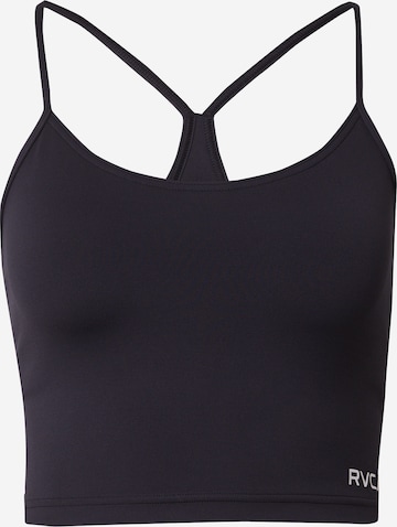 RVCA Top 'ESSENTIAL' in Black: front