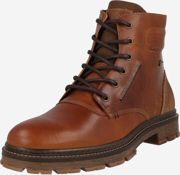 BULLBOXER Lace-Up Boots in Brown: front