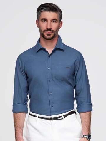 Ombre - Ajuste regular Camisa en azul