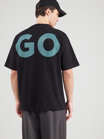 juoda HUGO Marškinėliai