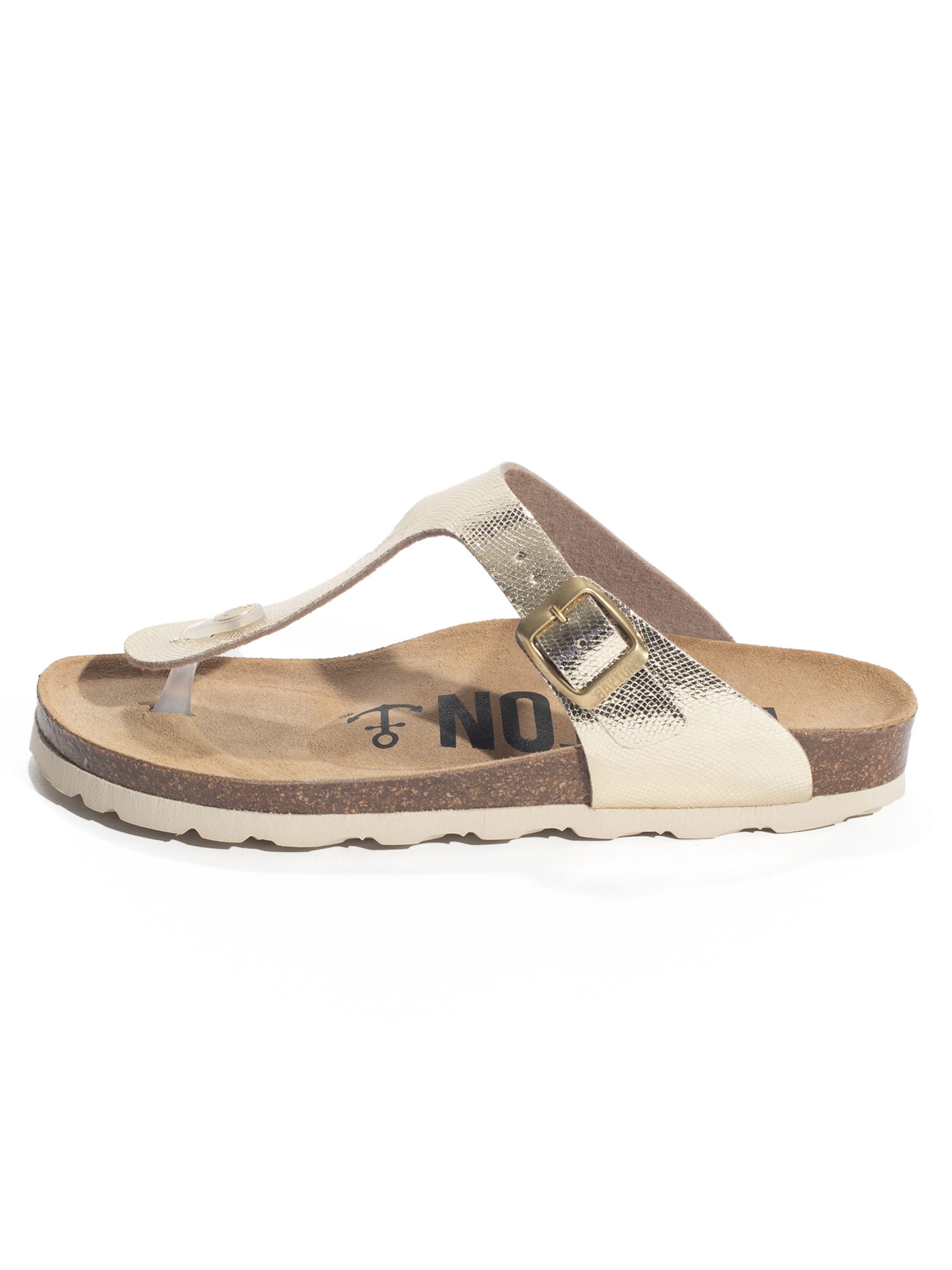 Bayton Босоножки через палец 'Mercure' в Золотой: спереди