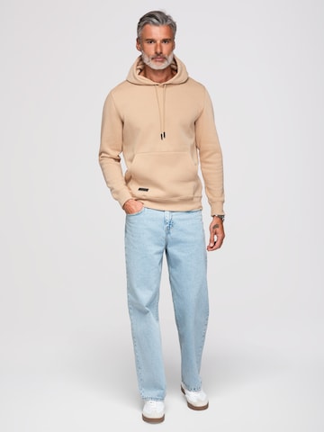 Sweat-shirt Ombre en beige