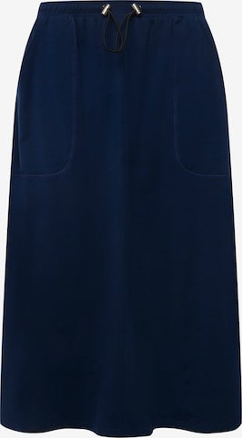 Ulla Popken Rok in Blauw: voorkant