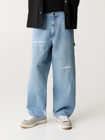 Pull&Bear Loosefit Jeans i blå: framsida