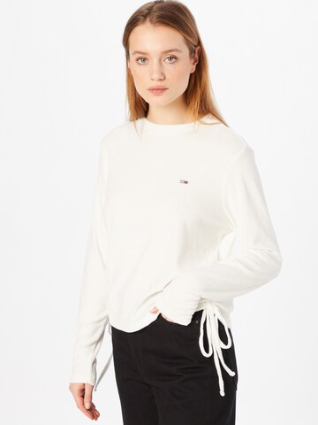 Tommy Jeans Sweatshirt in White: front