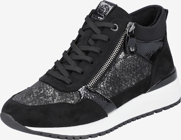 REMONTE High-Top Sneakers in Black: front