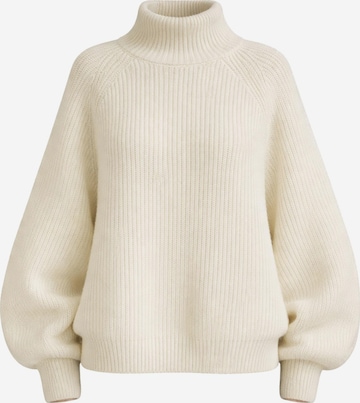 Worldclassca Oversizepullover 'Oversized Strickpullover mit Stehkragen' in Beige: Vorderseite