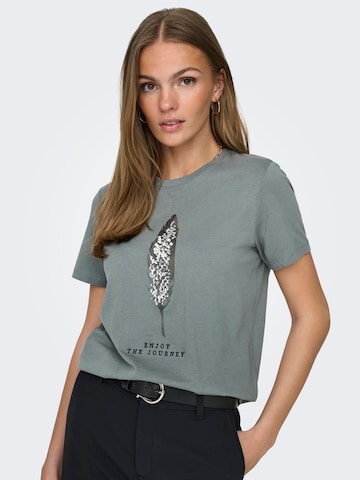 T-shirt 'ONLKITA' ONLY en vert : devant