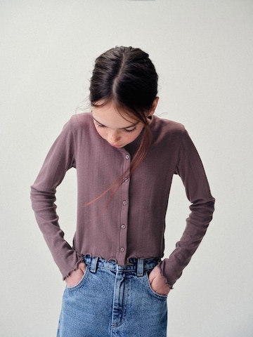 The Set Gebreid vest in Beige