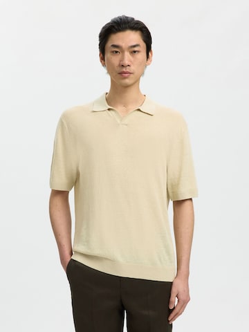 SELECTED - Camiseta en beige: frente