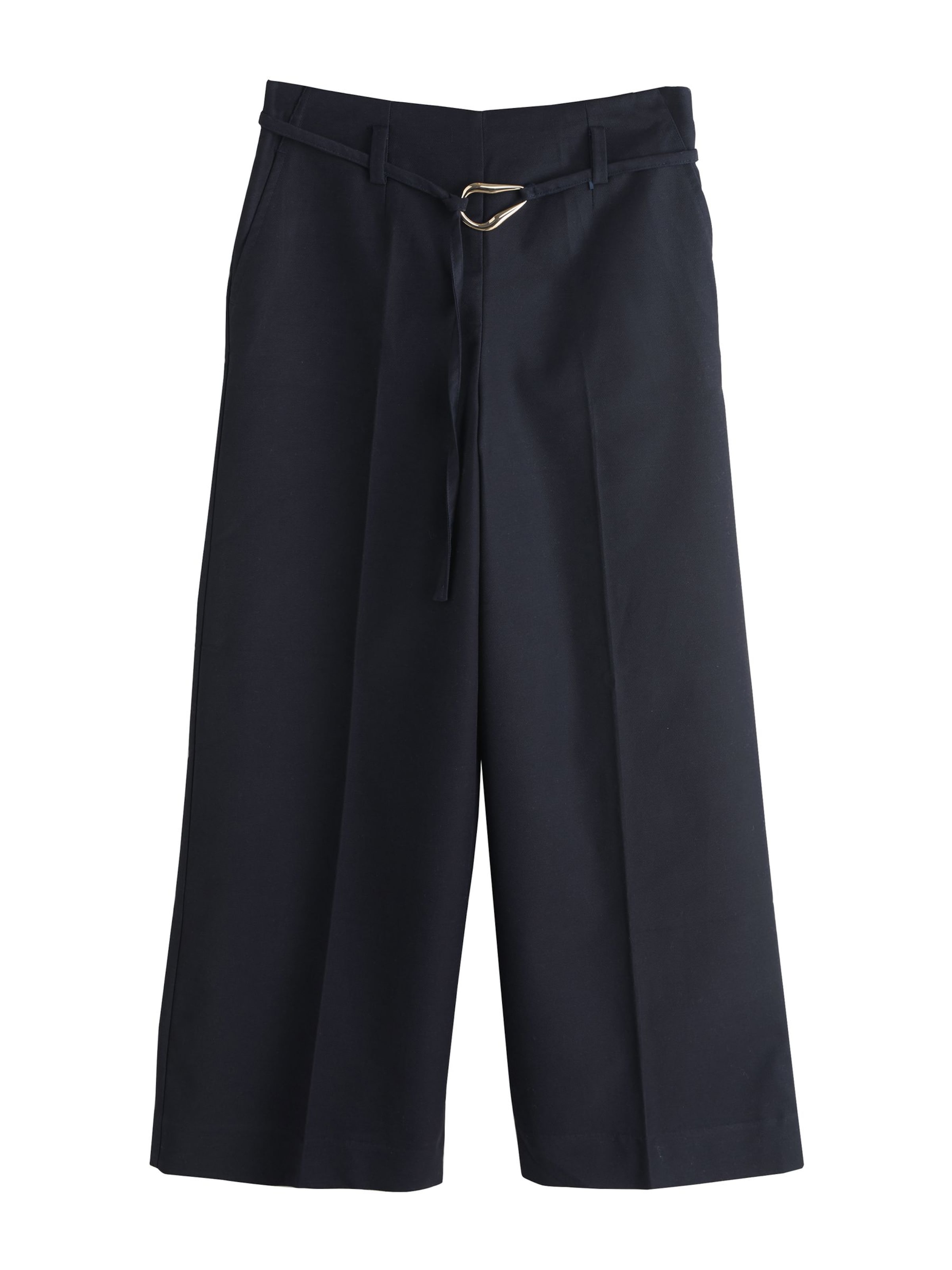 Wide Leg Pantalon à plis 'N. Premium' Next en bleu : devant