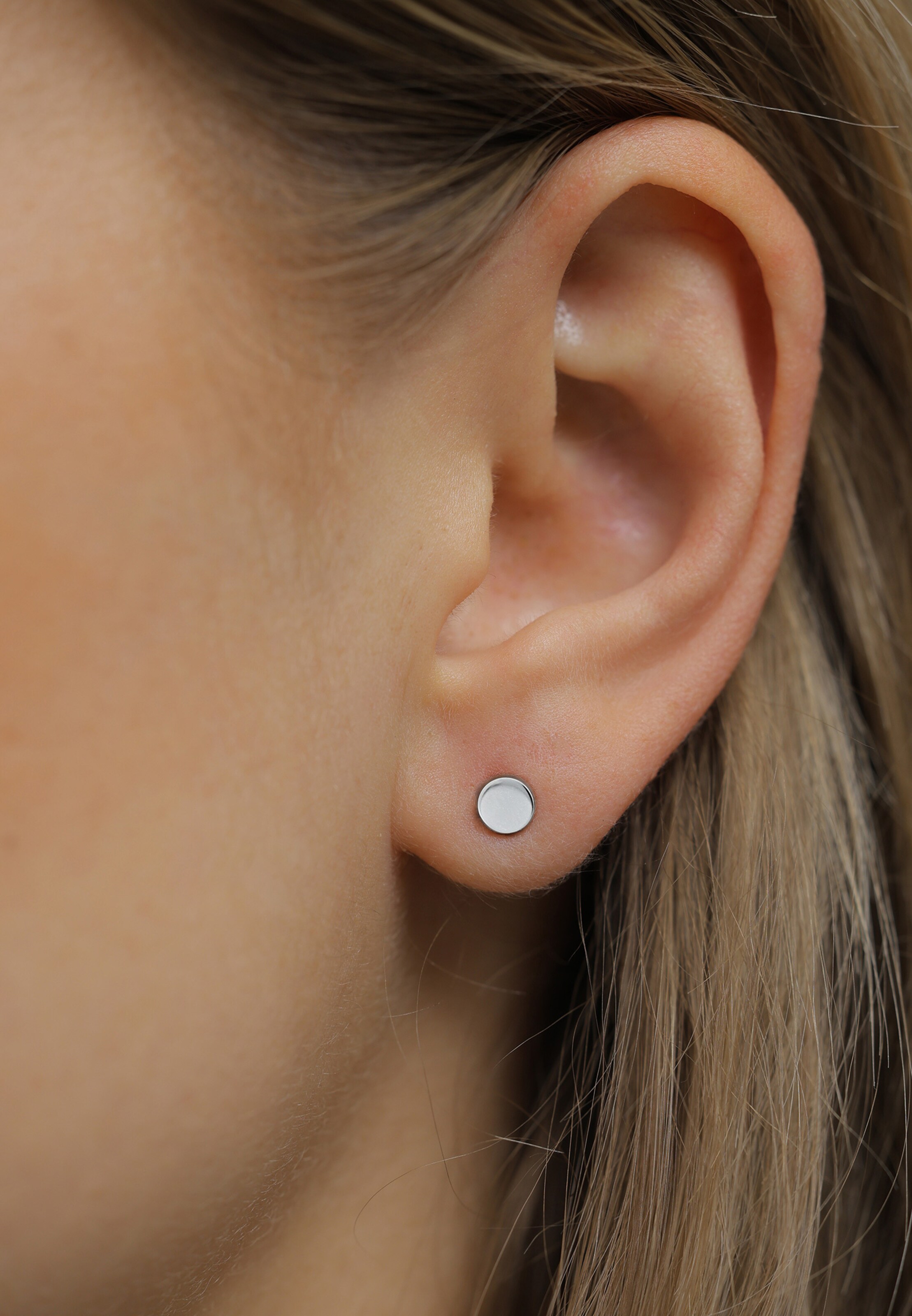 ELLI Серьги 'Geo' в Серебристый: спереди