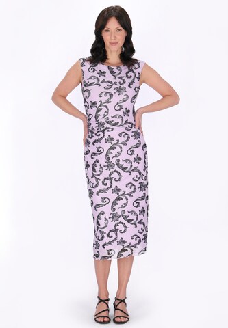 Usha - Vestido em rosa: frente