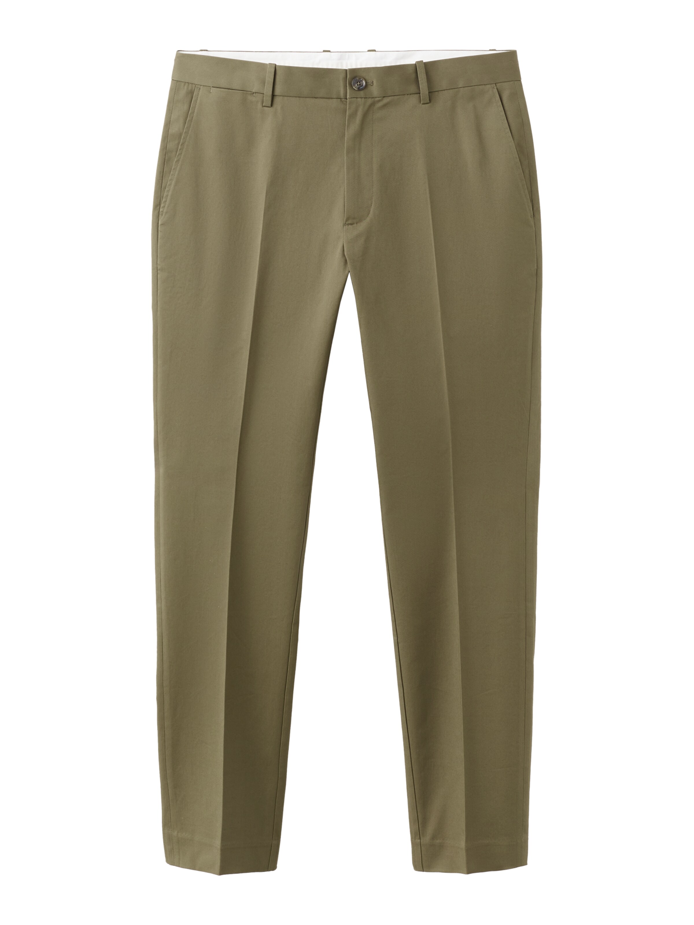 MANGO MAN Regular Suorat housut 'Dublino' värissä vihreä: etupuoli