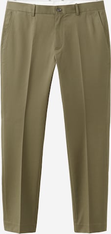 MANGO MAN Regular Suorat housut 'Dublino' värissä vihreä: etupuoli