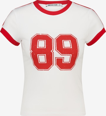 America Today T-shirt in Weiß: Vorderseite