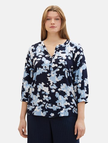 Tom Tailor Women + Bluse i blå: forside