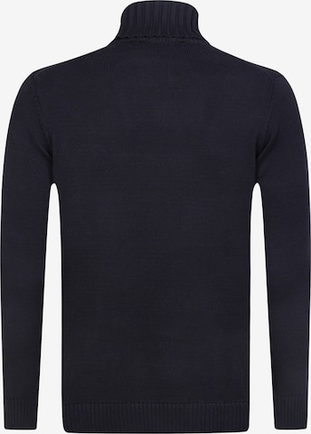 DENIM CULTURE Sweter 'Nicia' w kolorze czarny