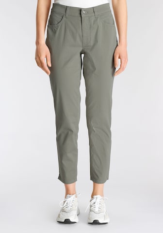 Coupe slim Pantalon 'Melanie' MAC en gris : devant