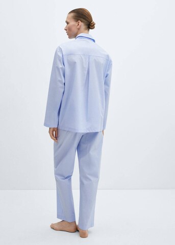 MANGO Pajama 'Fresca' in Blue