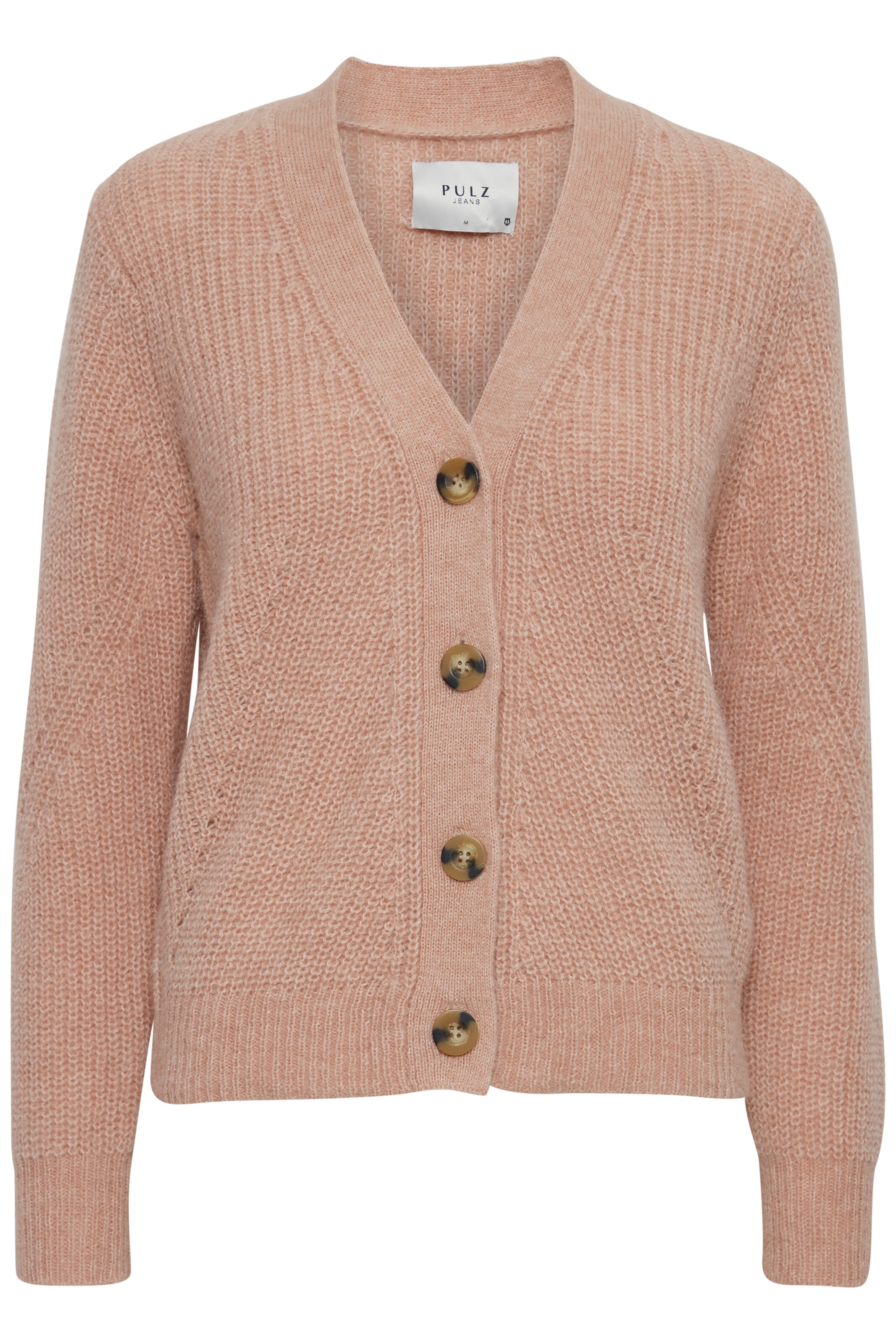 PULZ Jeans Strickjacke in Orange: Vorderseite