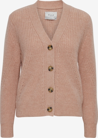 PULZ Jeans Strickjacke in Orange: Vorderseite